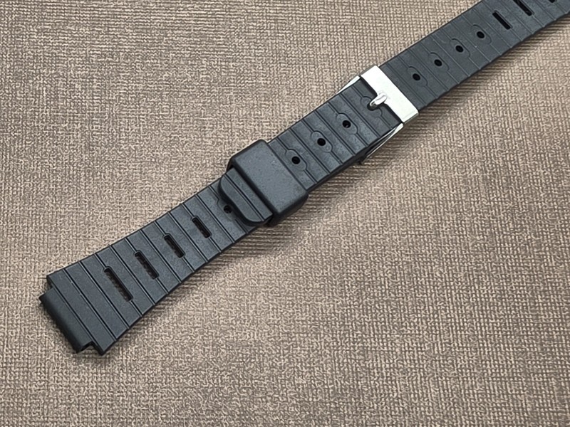 Ladies’ Vintage NOS Speidel 12mm Black PVC/Rubber Watch Band Fits Casio