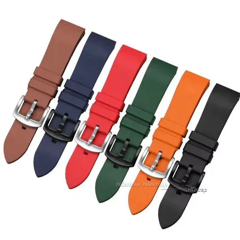 18mm 20mm 22mm Soft Silicone Watch Band Divers Replacement Strap Quick Release gallery