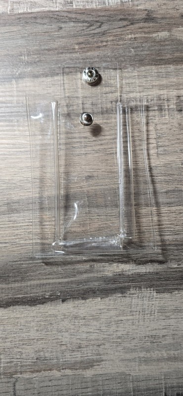 Clear Plastic Watch Snap Pouch With Slot For Card or Papers Qty 10