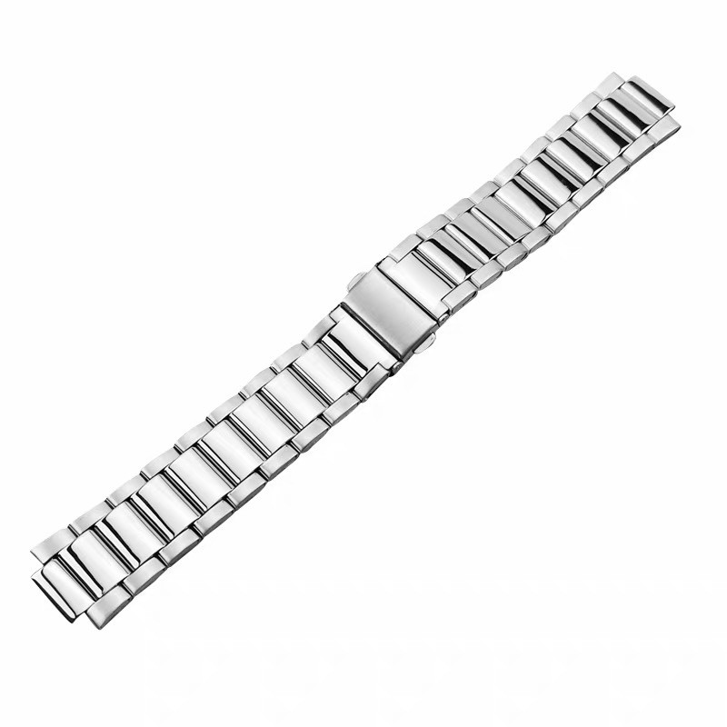 Solid 316L Stainless Steel Watch Band Bracelet For Cartier Ballon Bleu