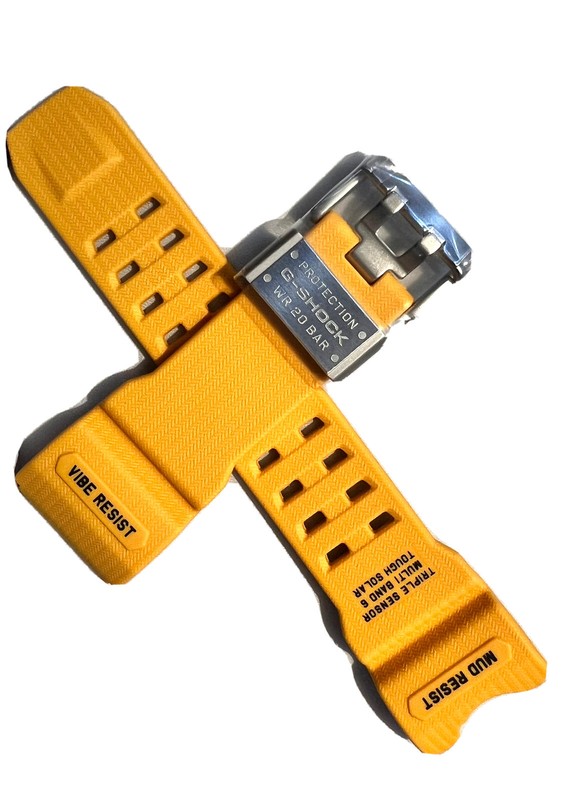 Genuine Casio Replacement Band for G SHOCK GWG1000-1A9 YELLOW MUD RESIST **