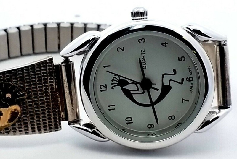 Sterling Silver And 1/20 12k Gf Navajo Watch Stretchable Band gallery