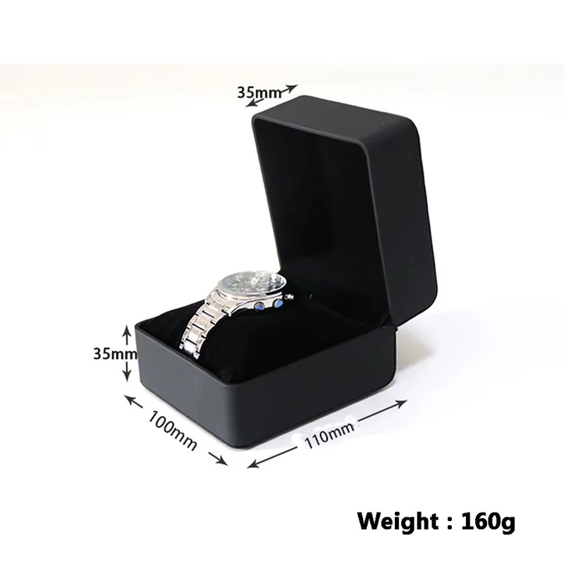 Single Watch Gift Box with Pillow PU Leather Wristwatch Display Case Organizer f gallery