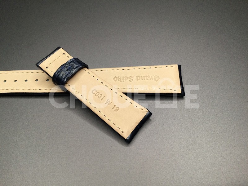 Grand Seiko SBGA407, 9R65-0DJ0 Snowflake 19mm Dark Blue Crocodile Leather Strap gallery