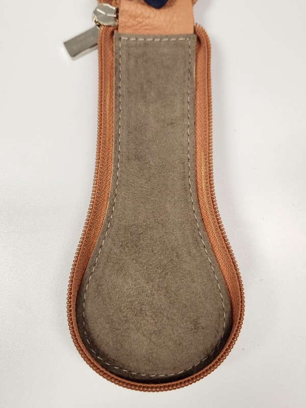 PERGHER Milano Watch Case - Tan Italian Leather - Luxury, New Without Tags gallery