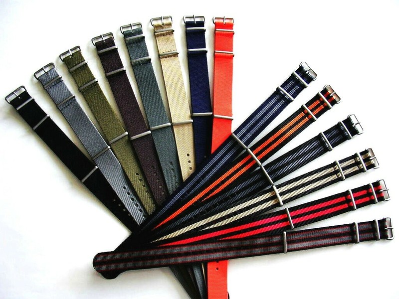 19mm NATO G10 ® Premium nylon watch band strap RAF Bond IW SUISSE 18 20 22 24mm gallery