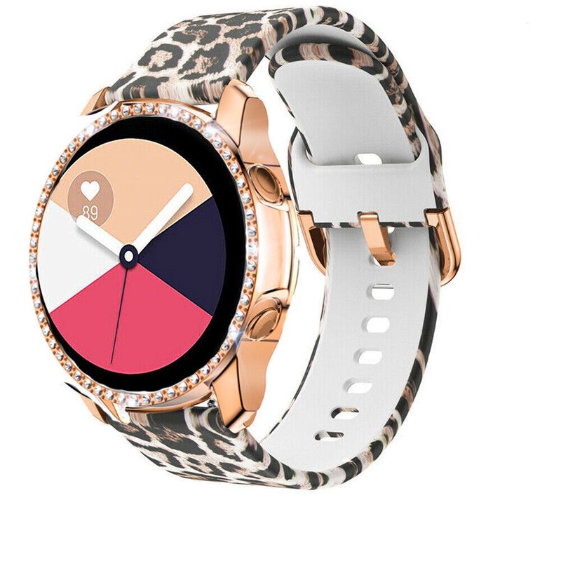 Silicone Watch Band Strap + Bling Case For Samsung Galaxy Watch 7 6 5 4 40/44MM