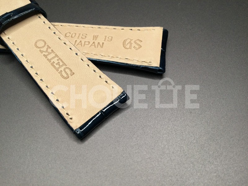 OEM Grand Seiko SBGW049 / 9S64-00J0 19mm Navy Crocodile Leather Band Strap JAPAN gallery