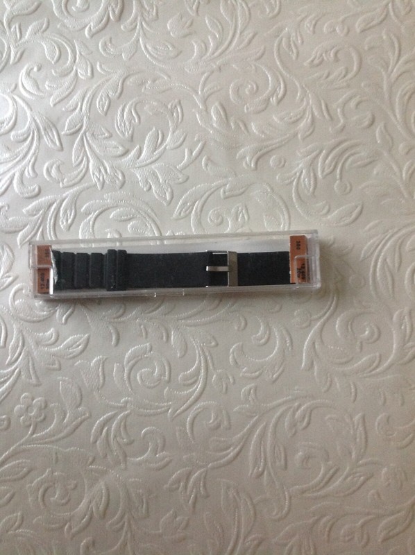  New Apollo, sports – resin Watch Strap – Black – 20mm