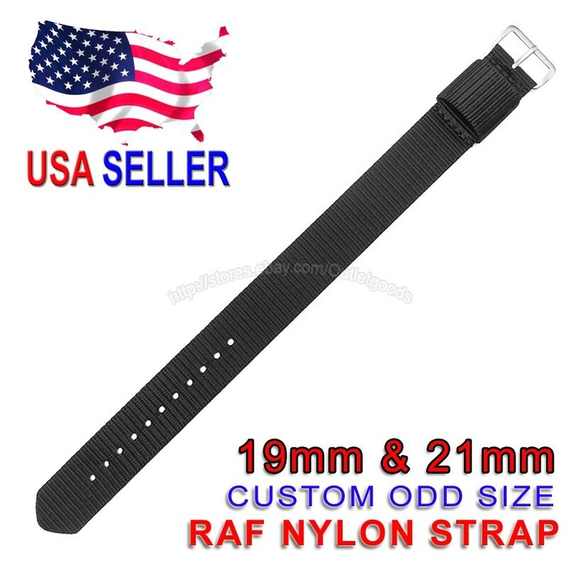 19mm & 21mm Odd Size MOD Mil Series RAF Military Nylon Watch Strap Watchband