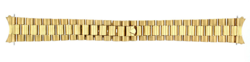 PRESIDENT WATCH BAND SOLID BRACELET FOR 34MM ROLEX DATE WATCH 19MM GOLD GP gallery