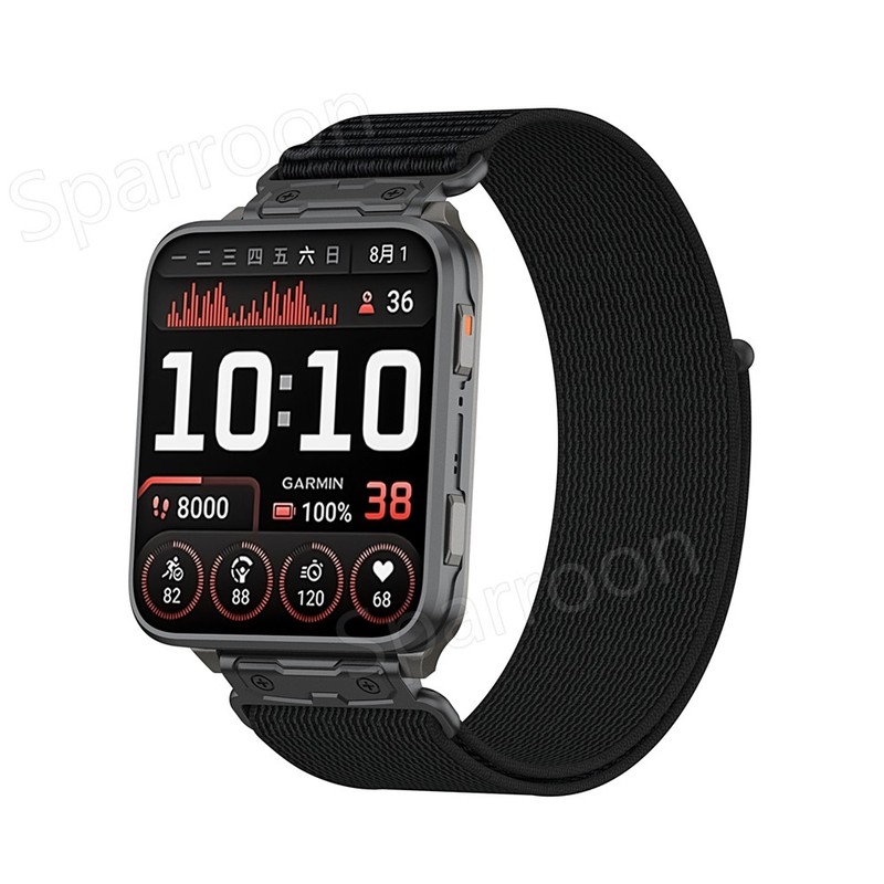 24mm Sport Nylon Loop Strap Smart Watch Wristband For Garmin Venu X1 Bracelet