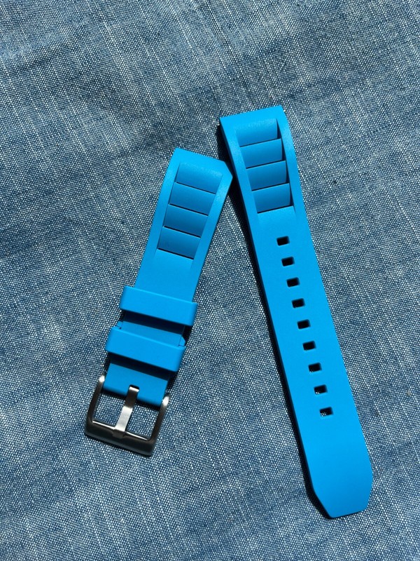Wiscasset Watch - Premium FKM Vented / Fin Style Diver Strap (FREE SHIPPING) gallery