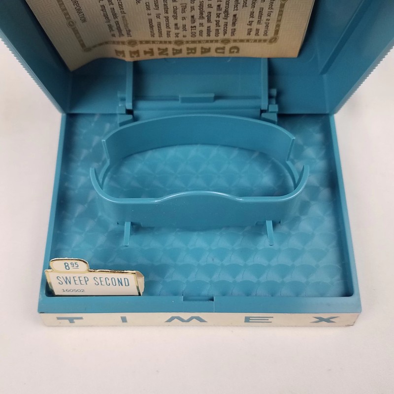 Vintage Timex Presentation Box Case Warranty Paper - No Watch gallery