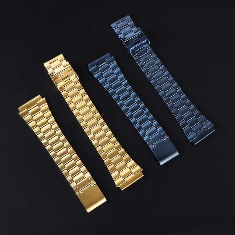 Fit Casio A158W/F91W/AE1200 Stainless Steel Watch Band 18mm Premium Metal Strap gallery