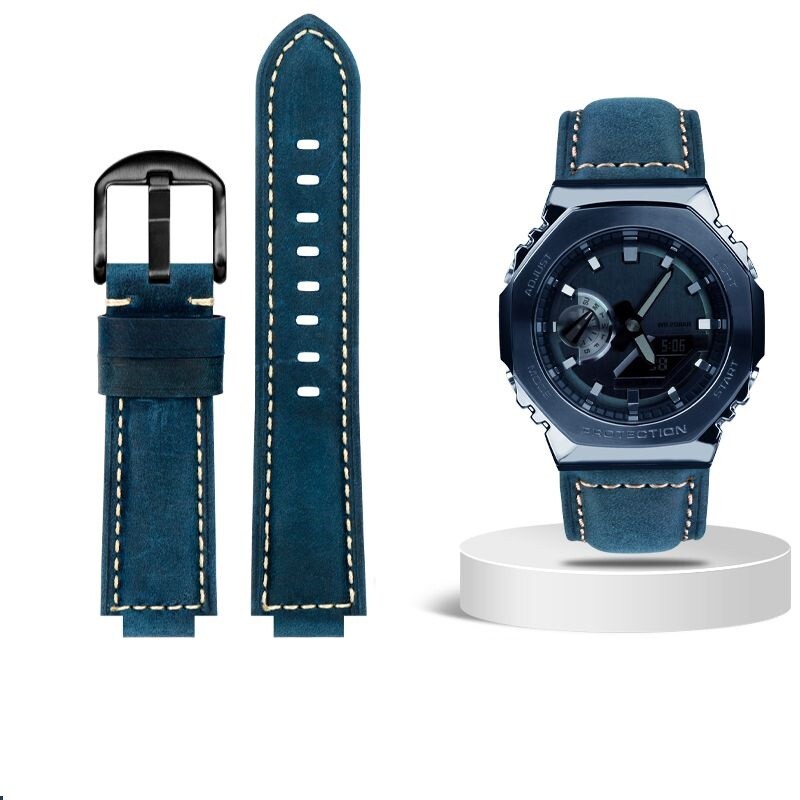 Leather Watchbands Fit For Casio GM2100 GA2100 DW5600 GWB5600 GM110 GA110 Straps