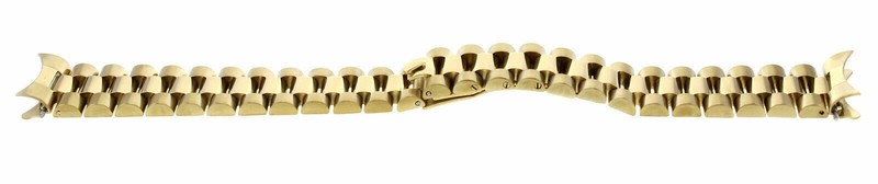 PRESIDENT WATCH BAND SOLID BRACELET FOR 34MM ROLEX DATE WATCH 19MM GOLD GP gallery