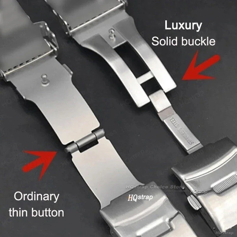 18 20 22 24 26mm Metal Watch Band Premium Solid Stainless Steel Watch Straps gallery