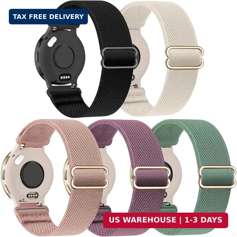 5 Pack Stretchy Watch Band Compatible with Garmin Venu 3S / Venu 4 41mm/ Venu 2S