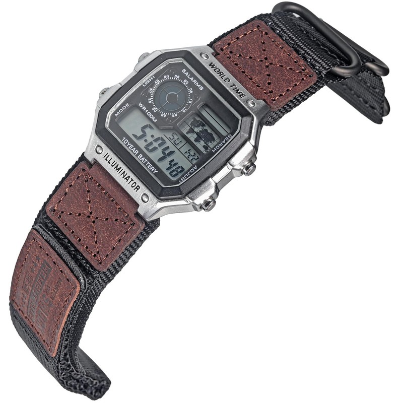 18mm Tactical Nylon Strap for Casio Watches | Quick Release Military Style Sh…