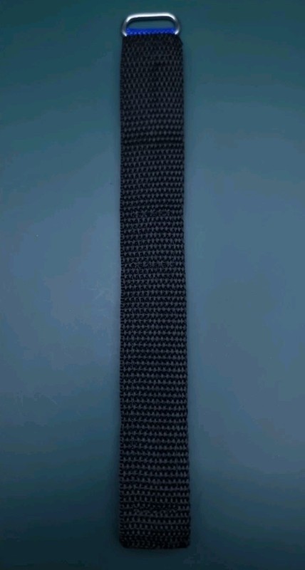 20mm ALPINE SPORT NYLON BLUE FABRIC ADJUSTABLE WATCH STRAP HOOK & LOOP.. gallery