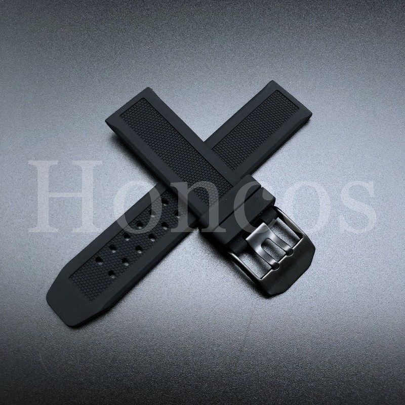 23MM RUBBER WATCH BAND STRAP FITS FOR CITIZEN NAVIHAWK ECO DRIVE BLACK