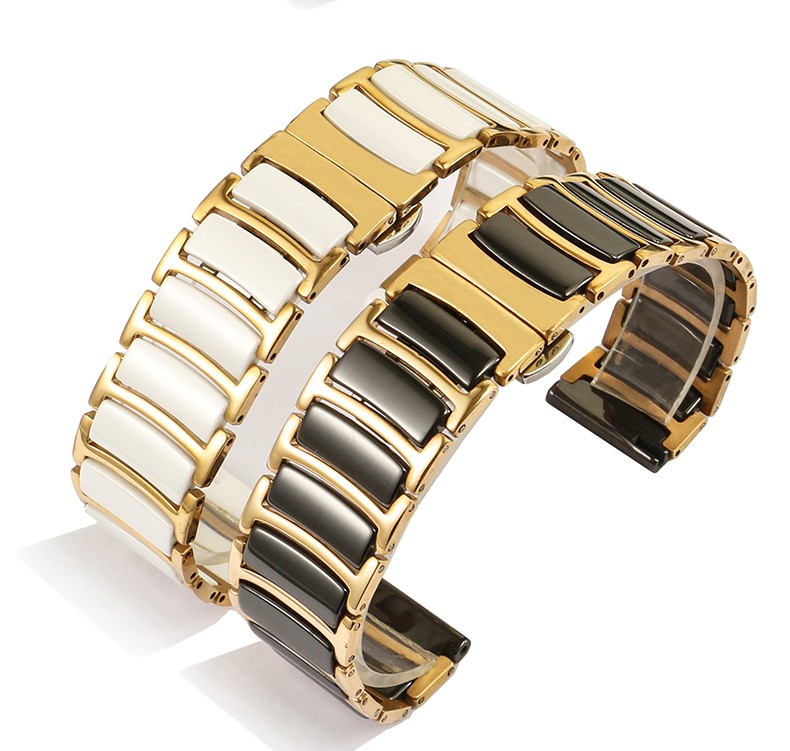 Quick Release Smart Ceramics Stainless Steel Watch Band Strap Bracelet 16-22mm gallery
