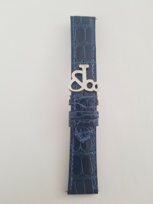 Jacob & Co Authentic 20MMS Blue Alligator Band