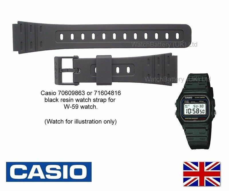 W-59 Casio Watch Strap Band for JC-30, W-64,W-85,JC30,W59,W64,W85 Watch-Genuine
