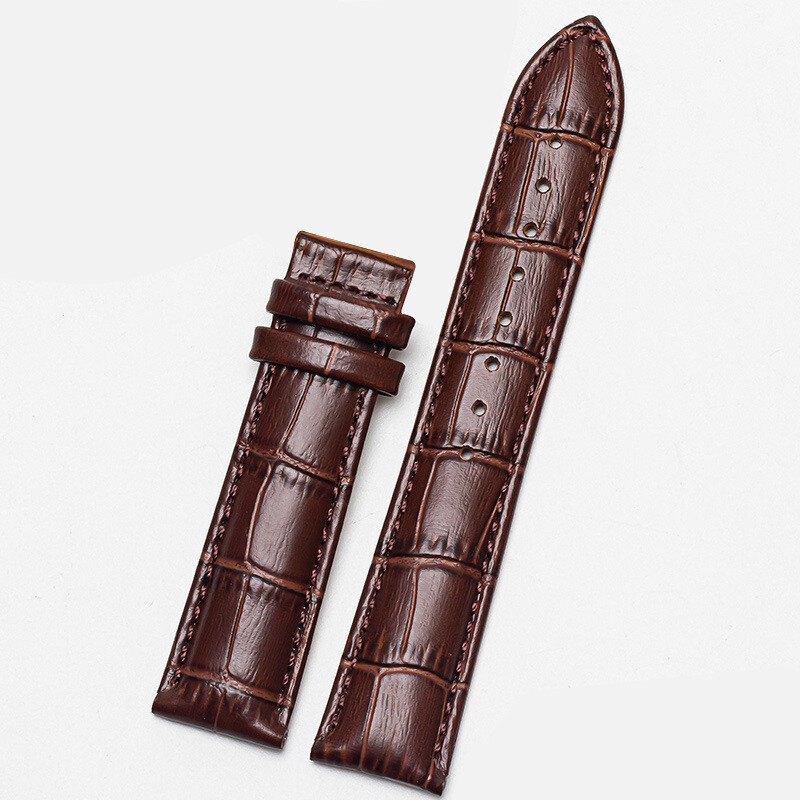 Quality Double Sided Cowhide Genuine Leather Watch Strap Without Buckle 10-24mm
