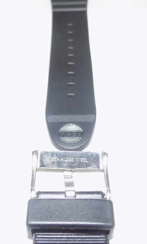 8 3/8" 183mm Length Black Water Resistant Sport 18mm Watch Band Fits Digital LED gallery