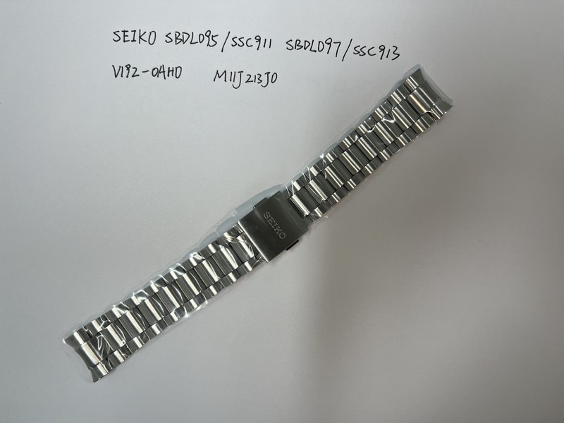 SEIKO PANDA V192-0AH0 SBDL095 SSC911 SSC913 Original Stainless Steel Bracelet
