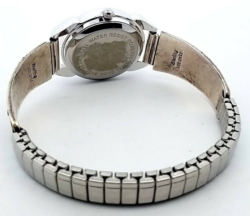 Sterling Silver And 1/20 12k Gf Navajo Watch Stretchable Band gallery