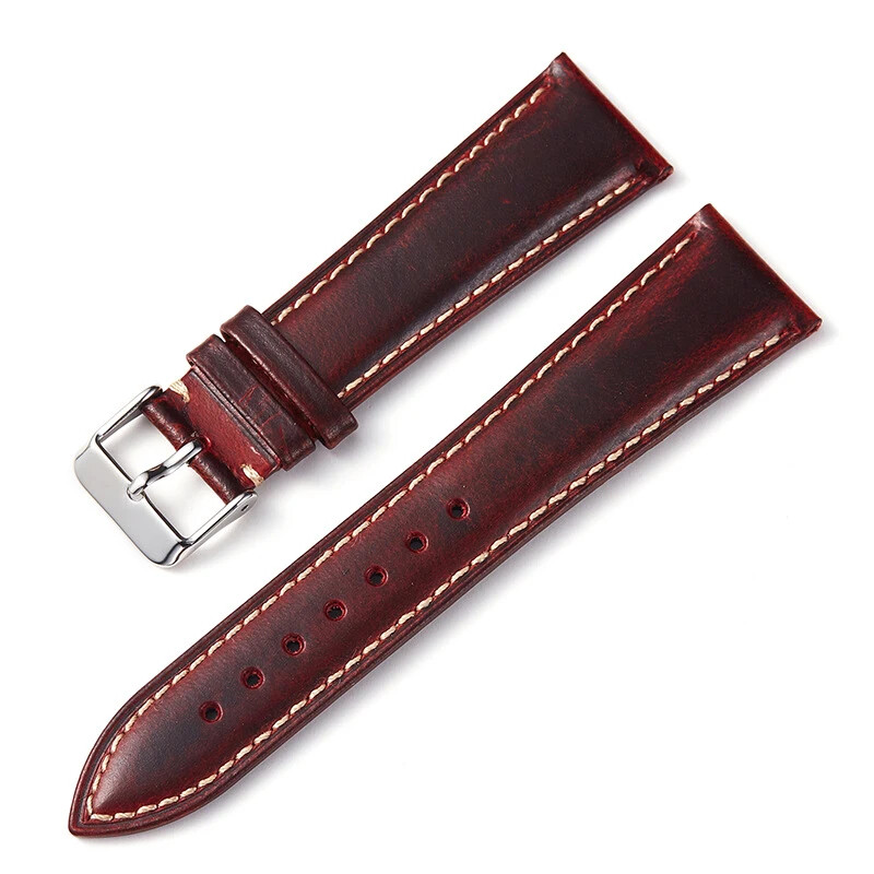 Vintage Watch Strap 18mm19mm20mm 21mm22mm Oil Wax Head Layer High Quality Wrist