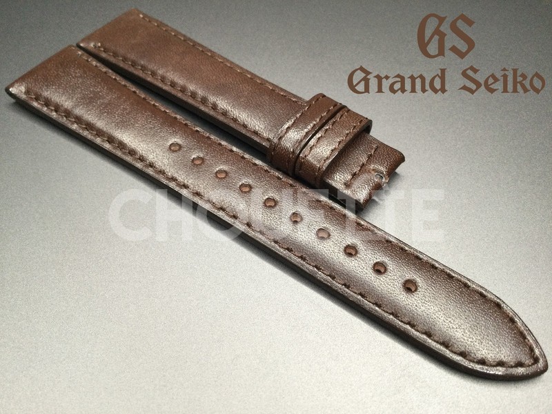 OEM Grand Seiko SBGW269G / 9S64-00A0 Yukage 19mm Brown Calf Leather Band Strap
