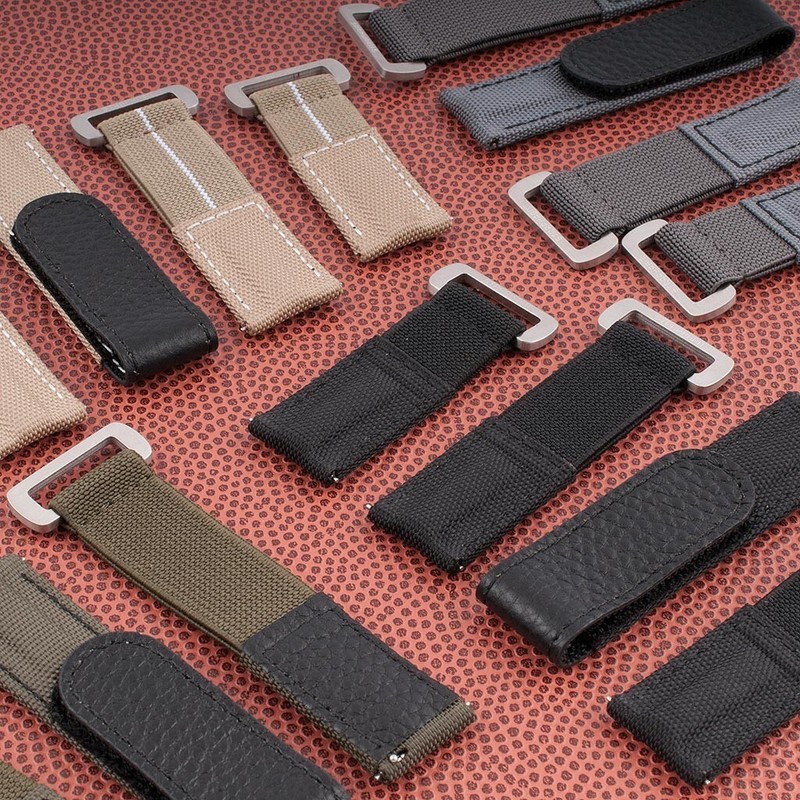 Hook and Loop Elastic Parachute Watch Strap Band Nylon Replacement Seiko Citizen gallery
