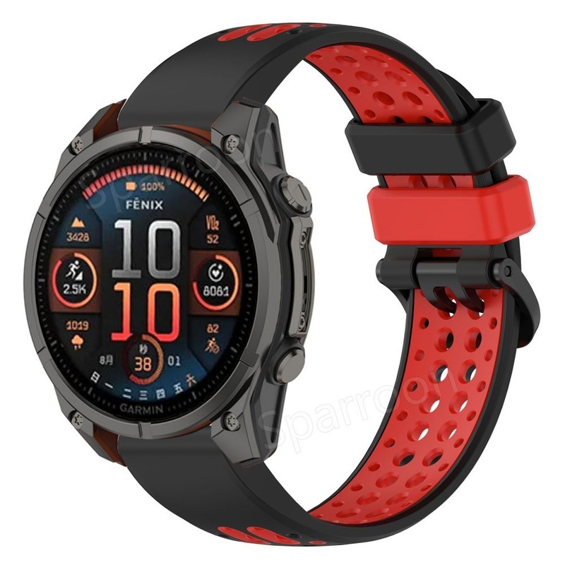 Silicone Watch Band Strap For Garmin Fenix 8/E/7X 6/ 6X 5/5X Plus/ 3HR/ Epix Pro gallery