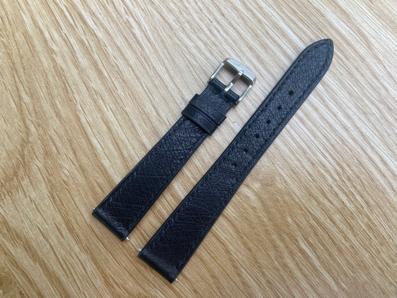 26mm 25 24mm 23 22 21 20 19 18 17 16 15 black ostrich leather Watch Strap Band
