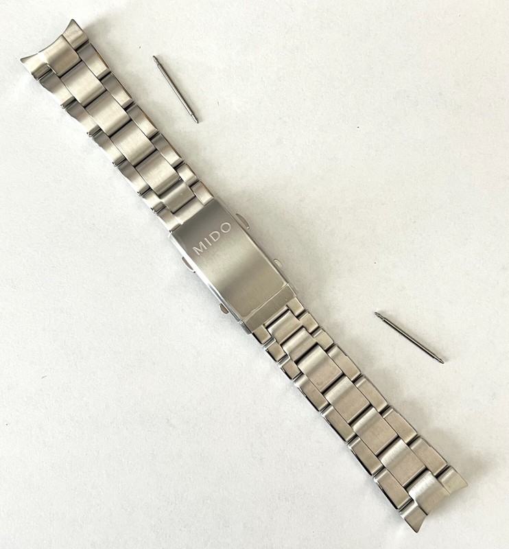 Original MIDO Ocean Star For Case-Back # M026608 A B Metal Watch Band Bracelet