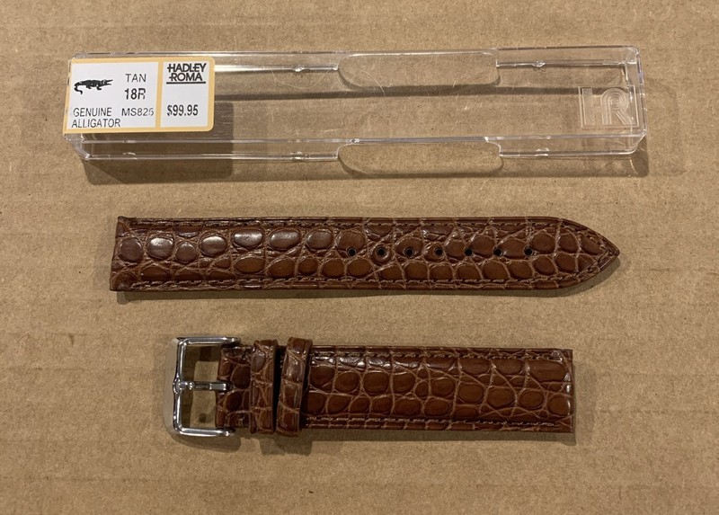 Mens Genuine Matte Alligator Watch Band Strap Regular Length – Tan