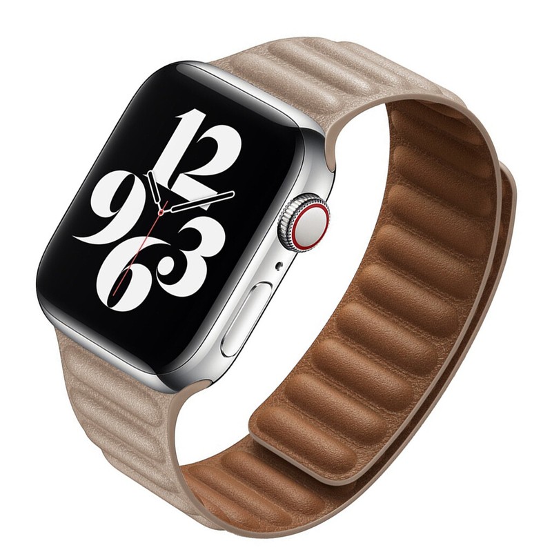 For Apple Watch Leather Link Magnetic Classic Band 45/49mm Ultra Series 9 8 7 6 gallery