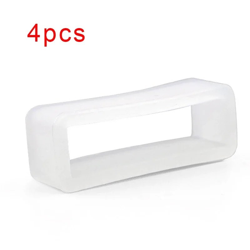 4pcs Silicone Watch Band Keeper Loop 12mm-22mm Rubber Strap Holder Colorful Ring