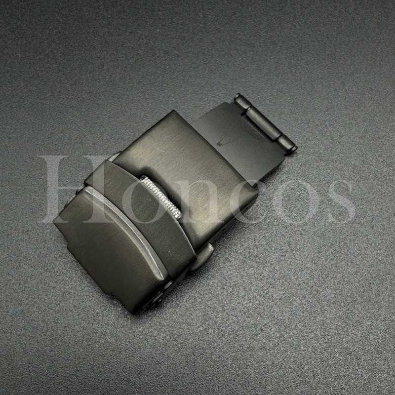 Double Lock Watch Clasp Buckle 18 20 22 24mm Deployment for Leather Rubber Strap
