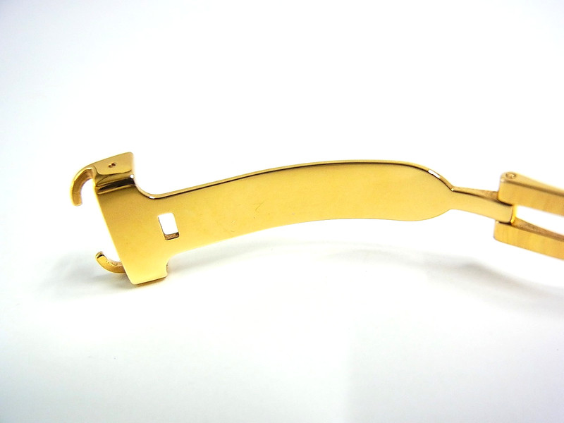 Cartier 12mm Gold-Plated Deployant Clasp Buckle Genuine Authentic Watch Parts (b gallery