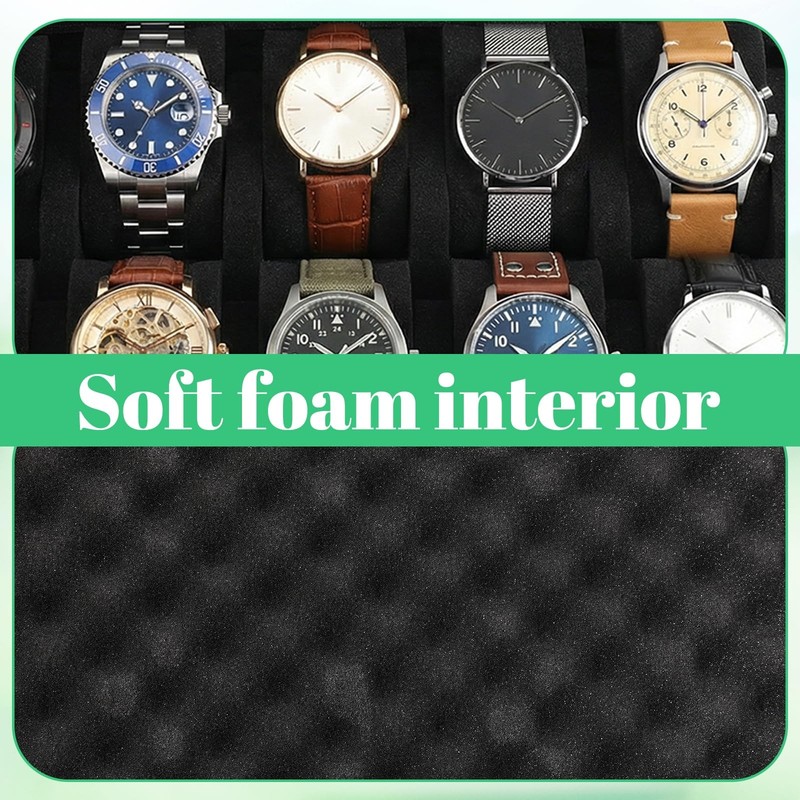 10 Slot Watch Storage Box, Hard Watch Travel Case Bag with Soft Pillow, Watch... gallery