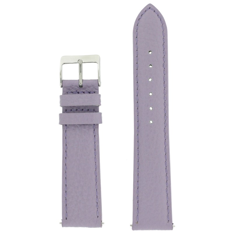 Watch Band Purple Lavender Quick Change Spring Bars 12mm – 20mm Stitched