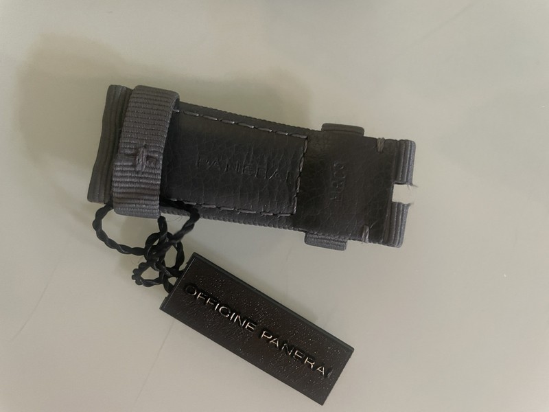 Authentic Panerai Watch Gray Canvas Strap for Tang Buckle 22/20 mm Extra small! gallery