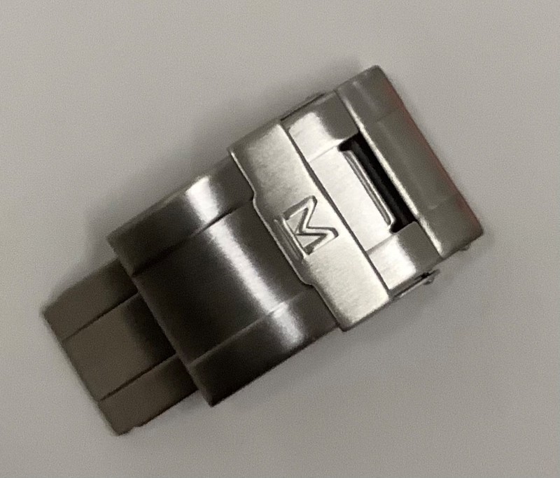 Movado Stainless Steel Watch Band Clasp Buckle Replacement Silver Tone 20mm