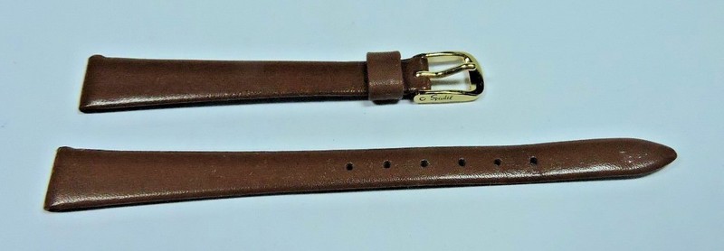 Antique NOS Speidel Medium Brown Soft Calf Leather Womens Watch Band 11 mm #I13