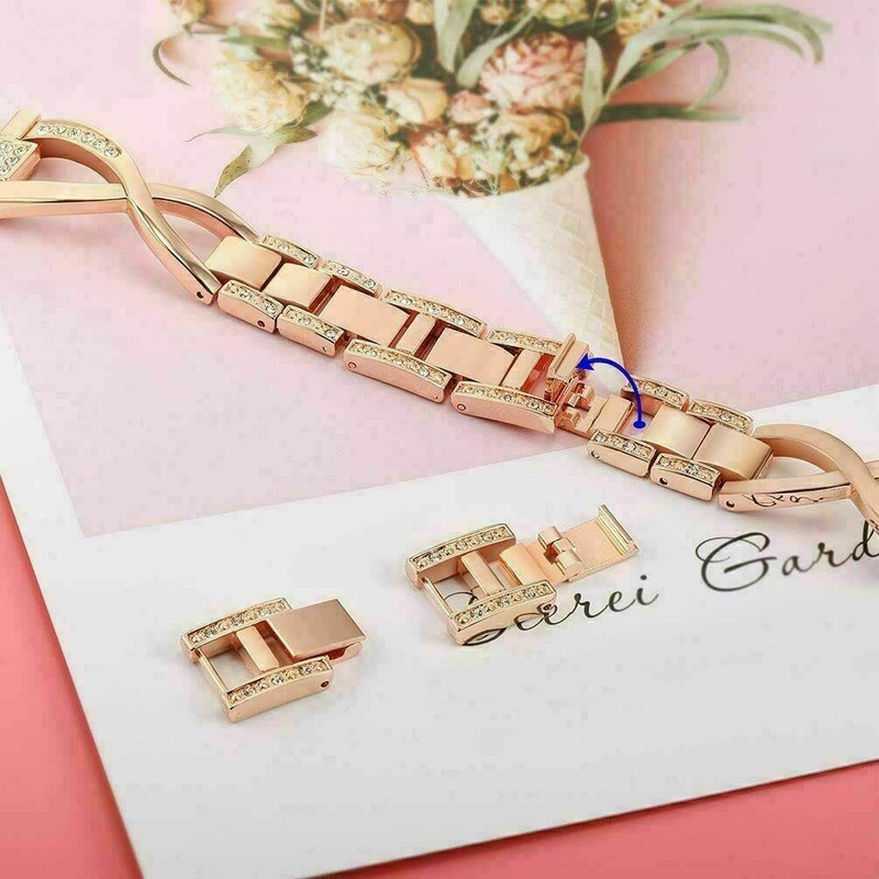 Bling Watch Band Strap + Glass Case Cover For Samsung Galaxy Watch 4 5 6 40/44mm gallery